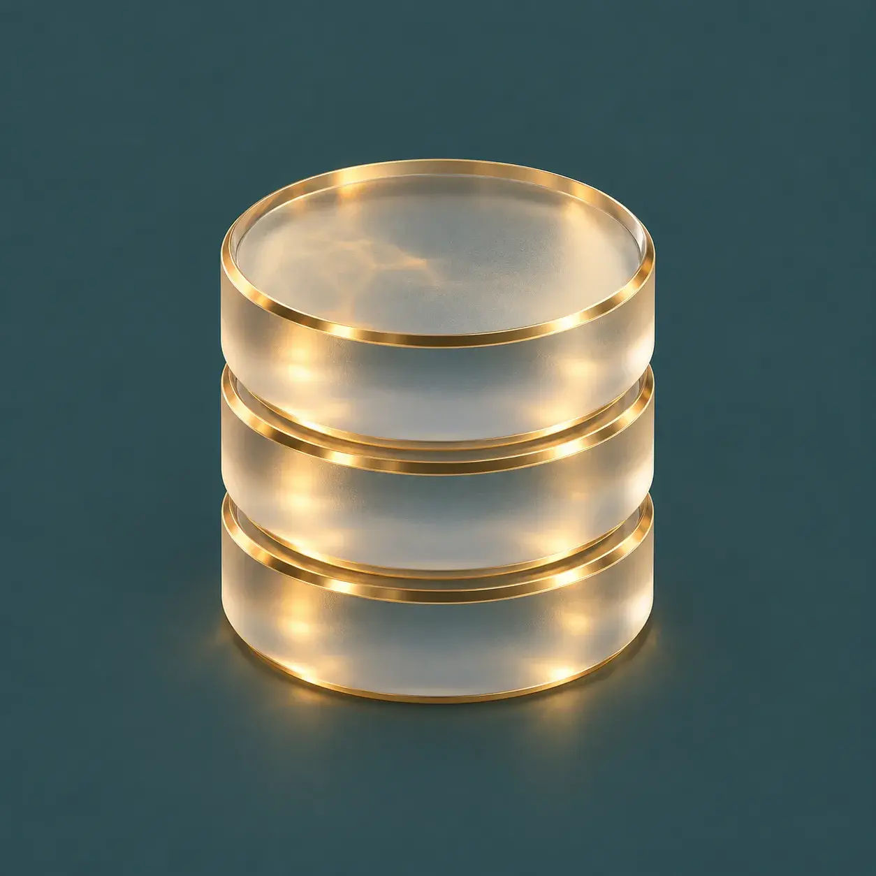 Stacked glass discs